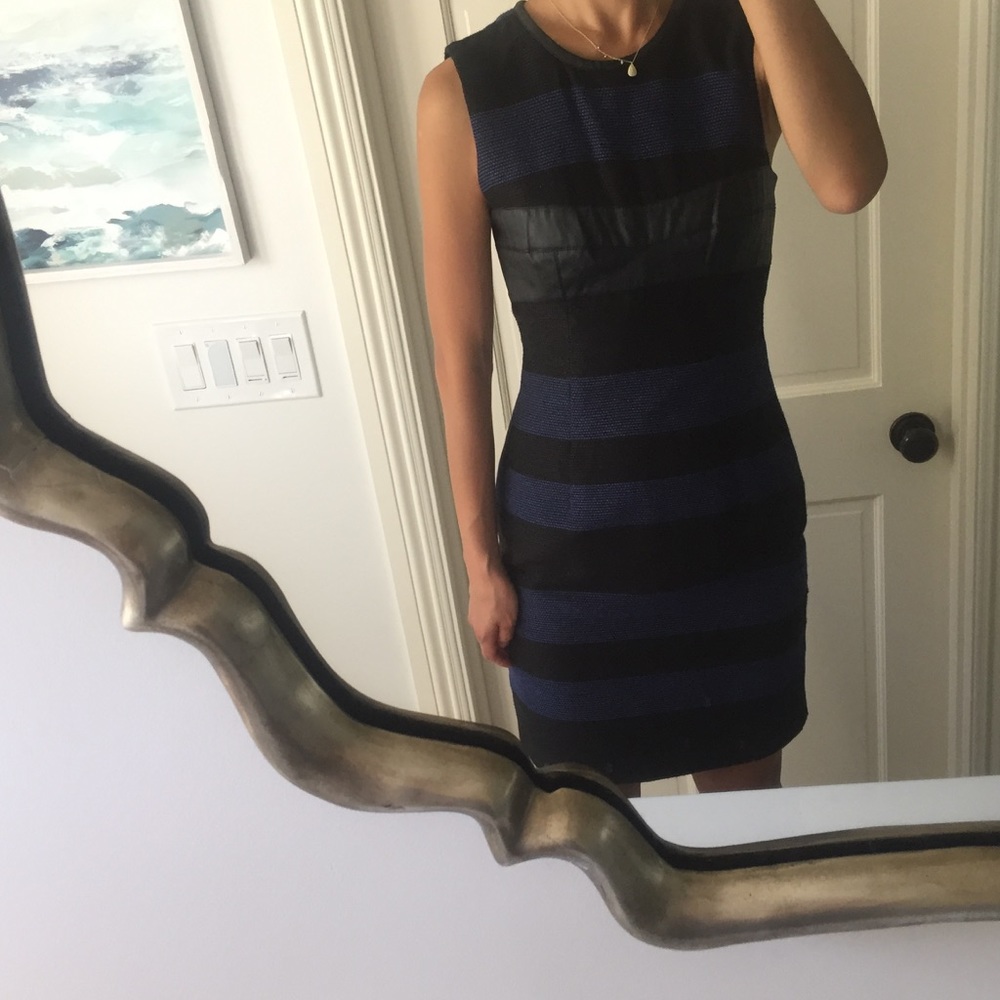 RACHEL Rachel Roy Faux Leather Dress